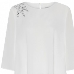 CHIFFON-BLUSE STRASS von TIA - LONDON