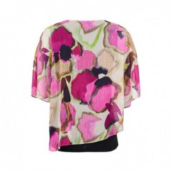 LAGEN-BLUSE BLUMEN von TIA - LONDON