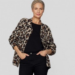 STRICK-JACKE LEOPARD von RABE