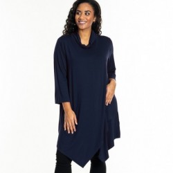 SGULNEY TUNIC SCHALKRAGEN BLACK von GOZZIP