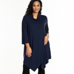 SGULNEY TUNIC SCHALKRAGEN BLACK von GOZZIP