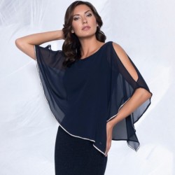 ABEND-KLEID CHIFFON BLUE von FRANK LYMAN