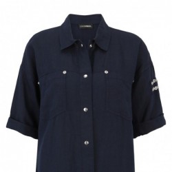 LEINENBLUSE MIT ÖSEN von DORIS STREICH