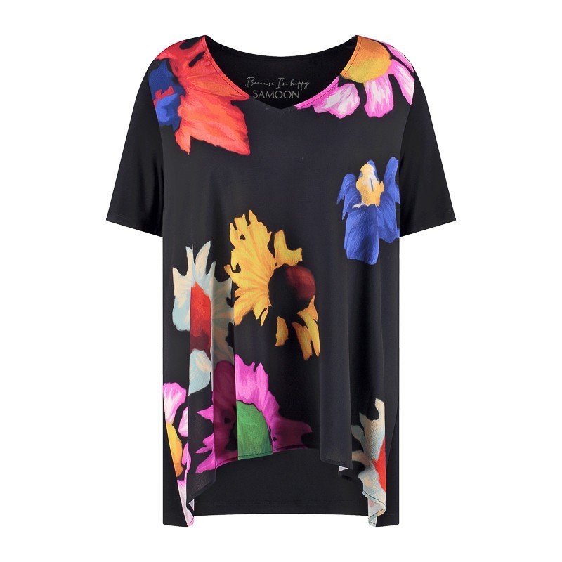 TUNIKA-SHIRT BLUMEN von SAMOON