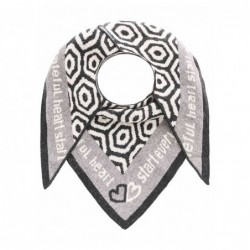 DREIECK-PONCHO GEOMETRIE PINK von ZWILLINGSHERZ