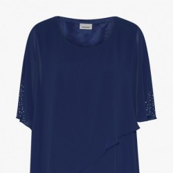 CHIFFON-KLEID STRASS von TIA - LONDON