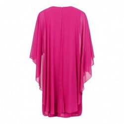 LAGEN-KLEID CHIFFON SCHWARZ von TIA - LONDON