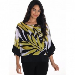 CHIFFON-BLUSE MIT TOP von FRANK LYMAN