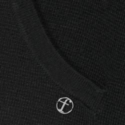 STRICK-GILET LANG von FRAPP