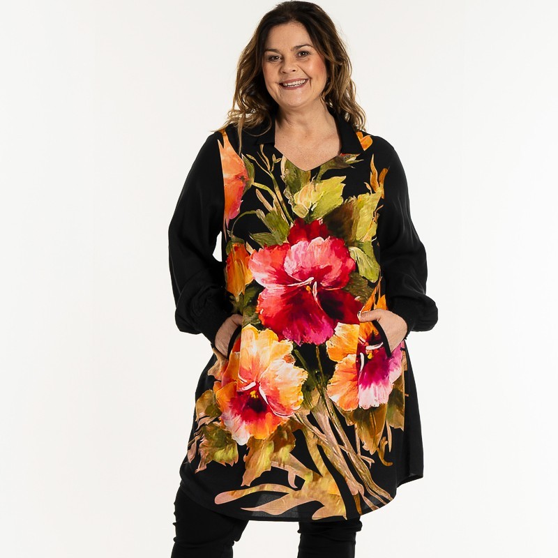 AVA TUNIKA BLUMEN von GOZZIP