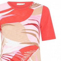 SHIRT DRUCK BLUE LEAF PRINT von MICHA STRICK