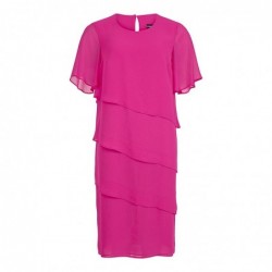 LAGEN-KLEID CHIFFON SCHWARZ von TIA - LONDON