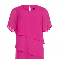 LAGEN-KLEID CHIFFON SCHWARZ von TIA - LONDON