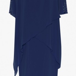 CHIFFON-KLEID STRASS von TIA - LONDON