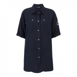 LEINENBLUSE MIT ÖSEN von DORIS STREICH