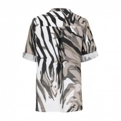 LEINEN-TUNIKA BLAU-WEISS von DORIS STREICH