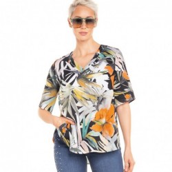 LEINEN-TUNIKA DSCHUNGEL von DORIS STREICH