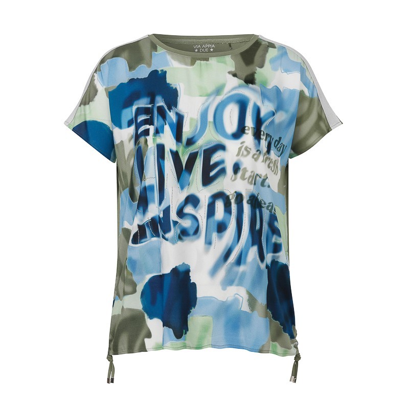 BLUSENSHIRT DRUCK von VIA APPIA *DUE*