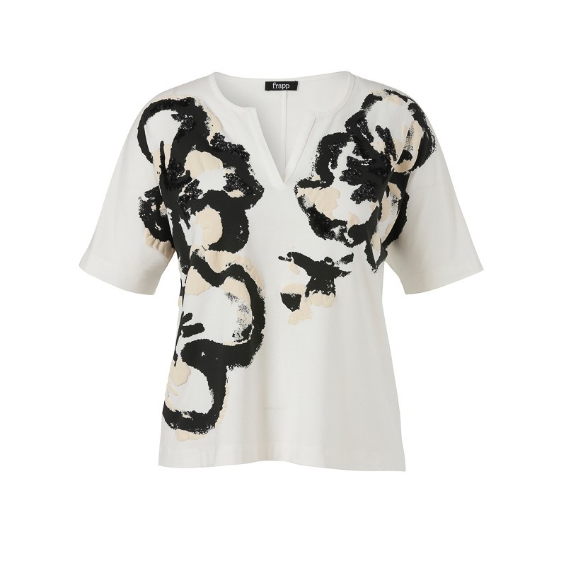 SHIRT GROßE BLUME von FRAPP