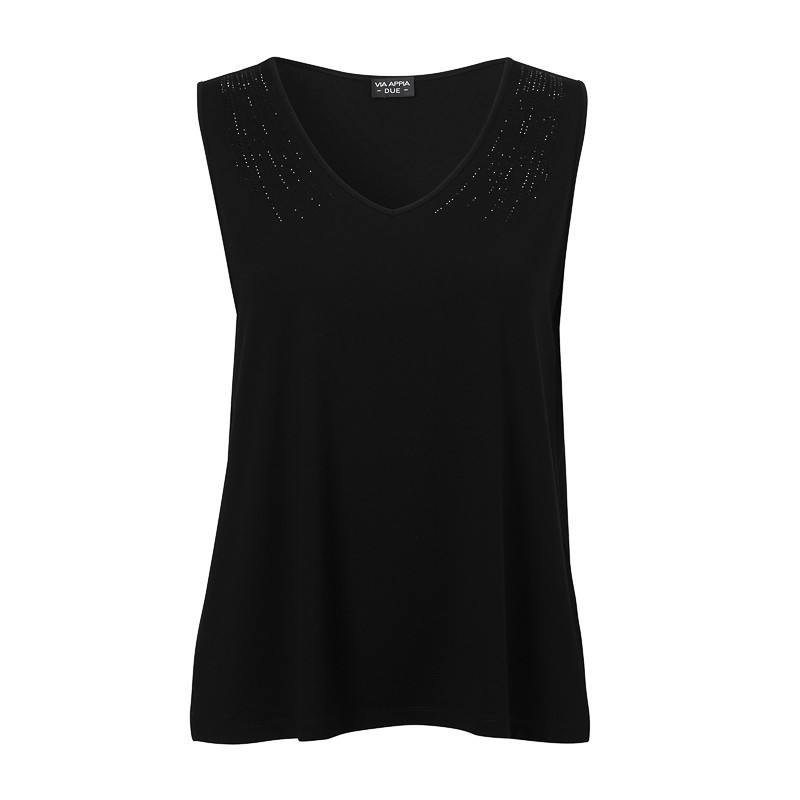 V-TOP MIT STRASS von VIA APPIA *DUE*