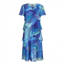 LAGEN-KLEID DRUCK von TIA - LONDON