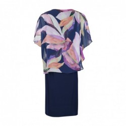 KLEID M.ÜBERWURF BLUMEN von TIA - LONDON