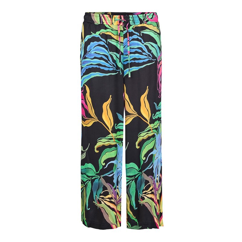 7/8 MARLENEHOSE BLUMEN