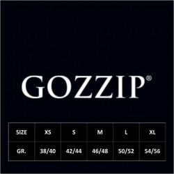 GITTE SHIRT M.EFFEKT BLACK von GOZZIP