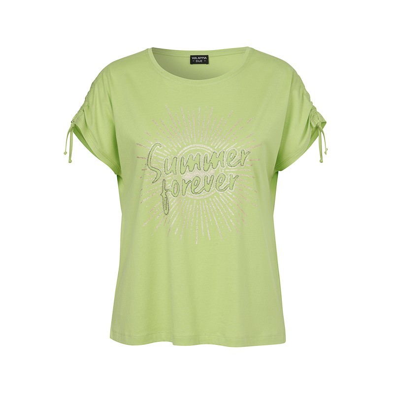 RH-SHIRT FRONTMOTIV SCHWARZ von VIA APPIA *DUE*