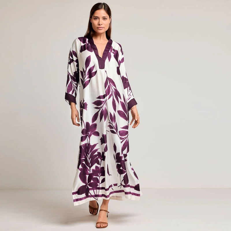 FREYA MAXI KAFTAN BLUMEN von DAVID-ICONIQUE
