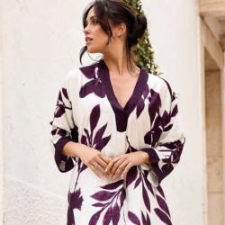FREYA MAXI KAFTAN BLUMEN von DAVID-ICONIQUE