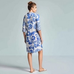 ROMINA BLUSE BLAUDRUCK von DAVID-ICONIQUE