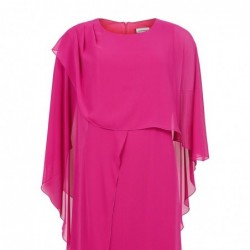 LAGEN-KLEID CHIFFON SCHWARZ von TIA - LONDON