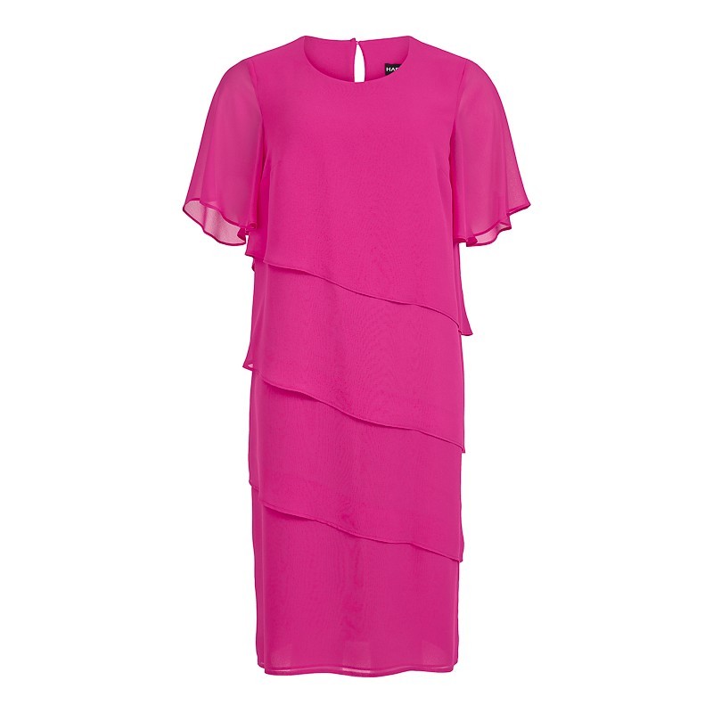 LAGEN-KLEID CHIFFON SCHWARZ von TIA - LONDON