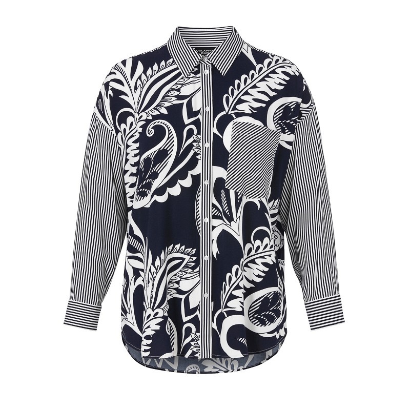 BLUSE DRUCK PATCH-OPTIK von VIA APPIA *DUE*
