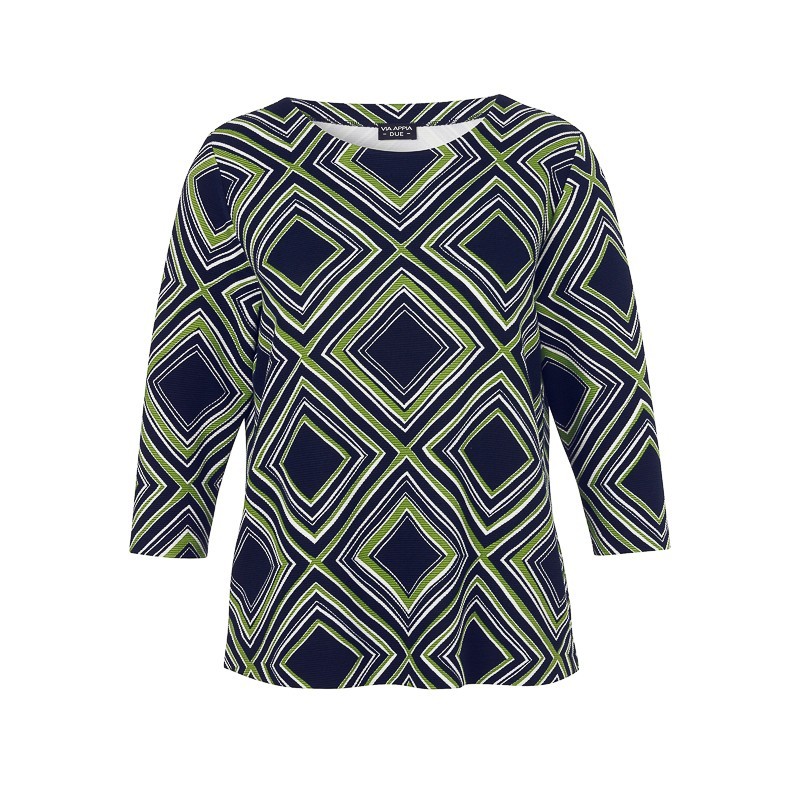 SWEATER DRUCK SCHWARZ-MULTI von VIA APPIA *DUE*