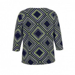 SWEATER DRUCK SCHWARZ-MULTI von VIA APPIA *DUE*