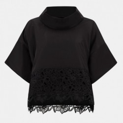 SHIRT MIT SPITZE von JOSEPH RIBKOFF