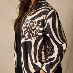 JACKE KRAGEN DRUCK von VIA APPIA *DUE*