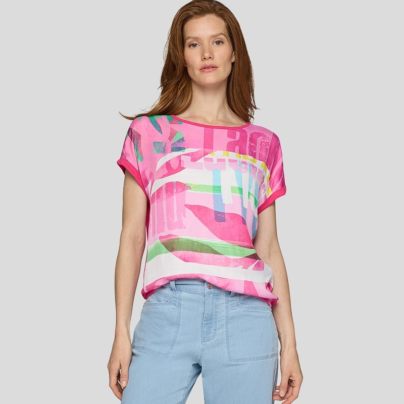 SHIRT ÜBERSCHNITTEN DRUCK von RABE