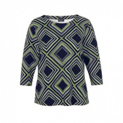SWEATER DRUCK SCHWARZ-MULTI von VIA APPIA *DUE*