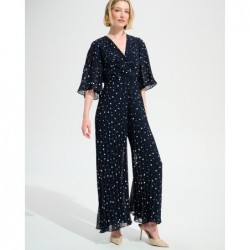 JUMP-SUIT PLISSEE von JOSEPH RIBKOFF