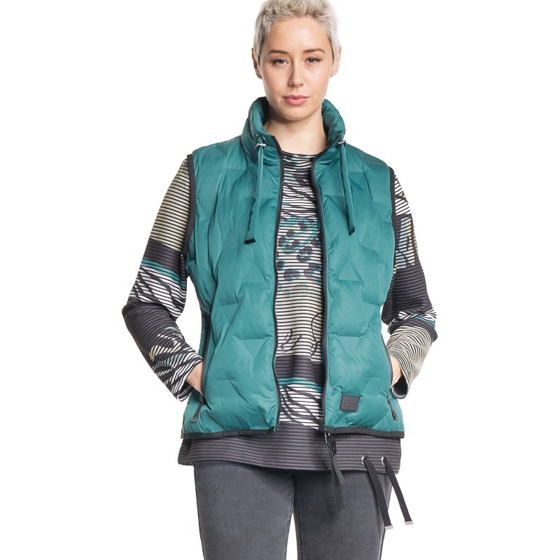 STEPP-GILET MATCHA-BLACK von DORIS STREICH