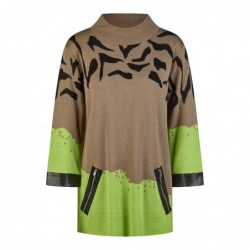 PULLOVER 2-FARBIG SAPHIR-BLACK von DORIS STREICH
