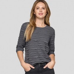 SHIRT STRUKTUR UNI SCHWARZ von RABE